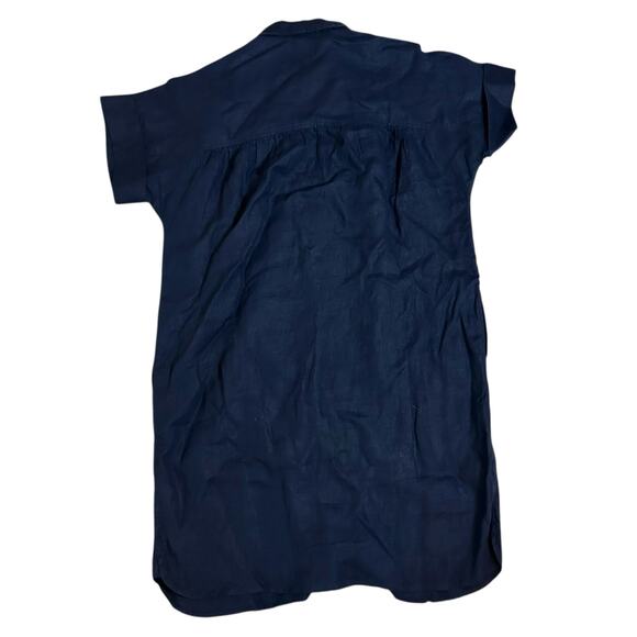 J Crew Baird McNutt Irish Linen Shirtdress Relaxed Fit Medium Coastal Minimalist - Picture 3 of 3